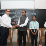 Felicitation of the President of Students’ Council ( Dr.BapusahebD.Bhakare ) by Senior Professor Dr.D.R.Nikam